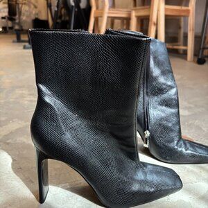 Zara square toed heeled boot
